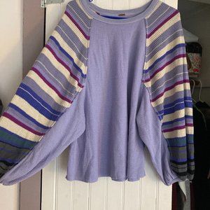 FREE PEOPLE STRIPED SWEATER